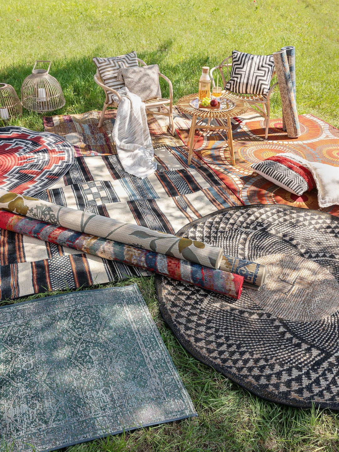 In- & Outdoor-Teppich Artis Beige/Multicolor - benuta PLUS - RugDreams®
