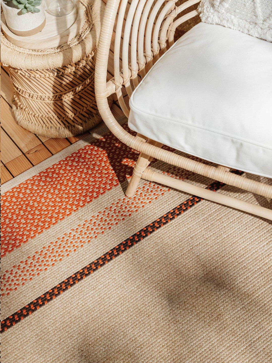 In- & Outdoor-Teppich Nandi Terracotta - benuta PLUS - RugDreams®