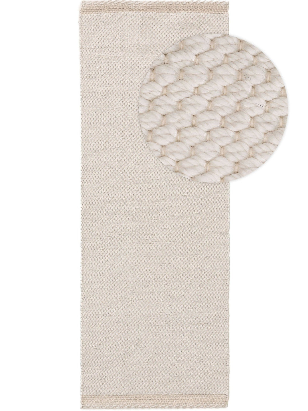 Teppich aus recyceltem Material Kiah Cream - benuta PLUS - RugDreams®
