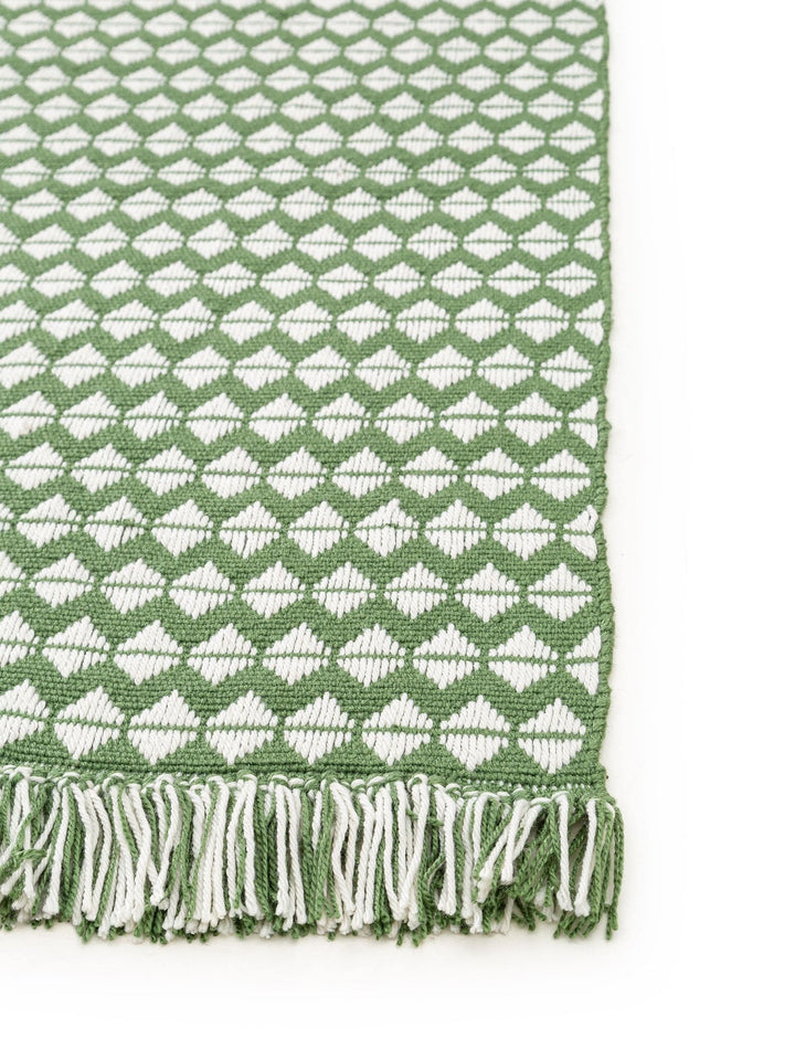 Teppich aus recyceltem Material Morty Grün - benuta PLUS - RugDreams®
