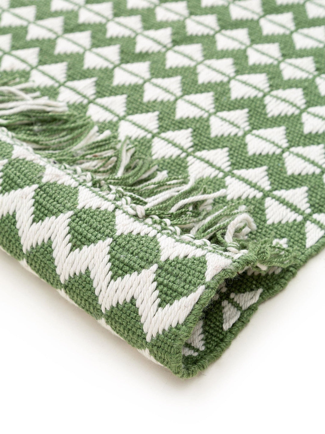 Teppich aus recyceltem Material Morty Grün - benuta PLUS - RugDreams®