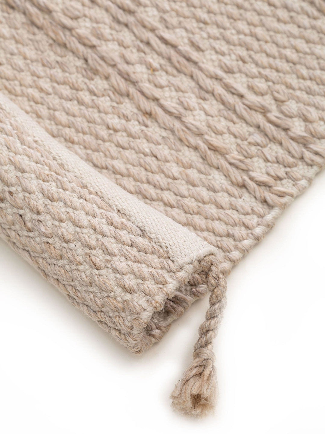 Teppich aus recyceltem Material Rene Beige - benuta PLUS - RugDreams®