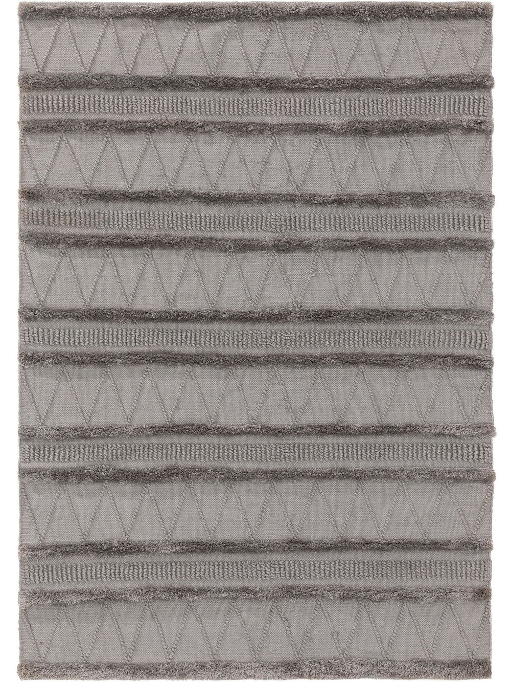 Teppich aus recyceltem Material Toni Grau - benuta PLUS - RugDreams®