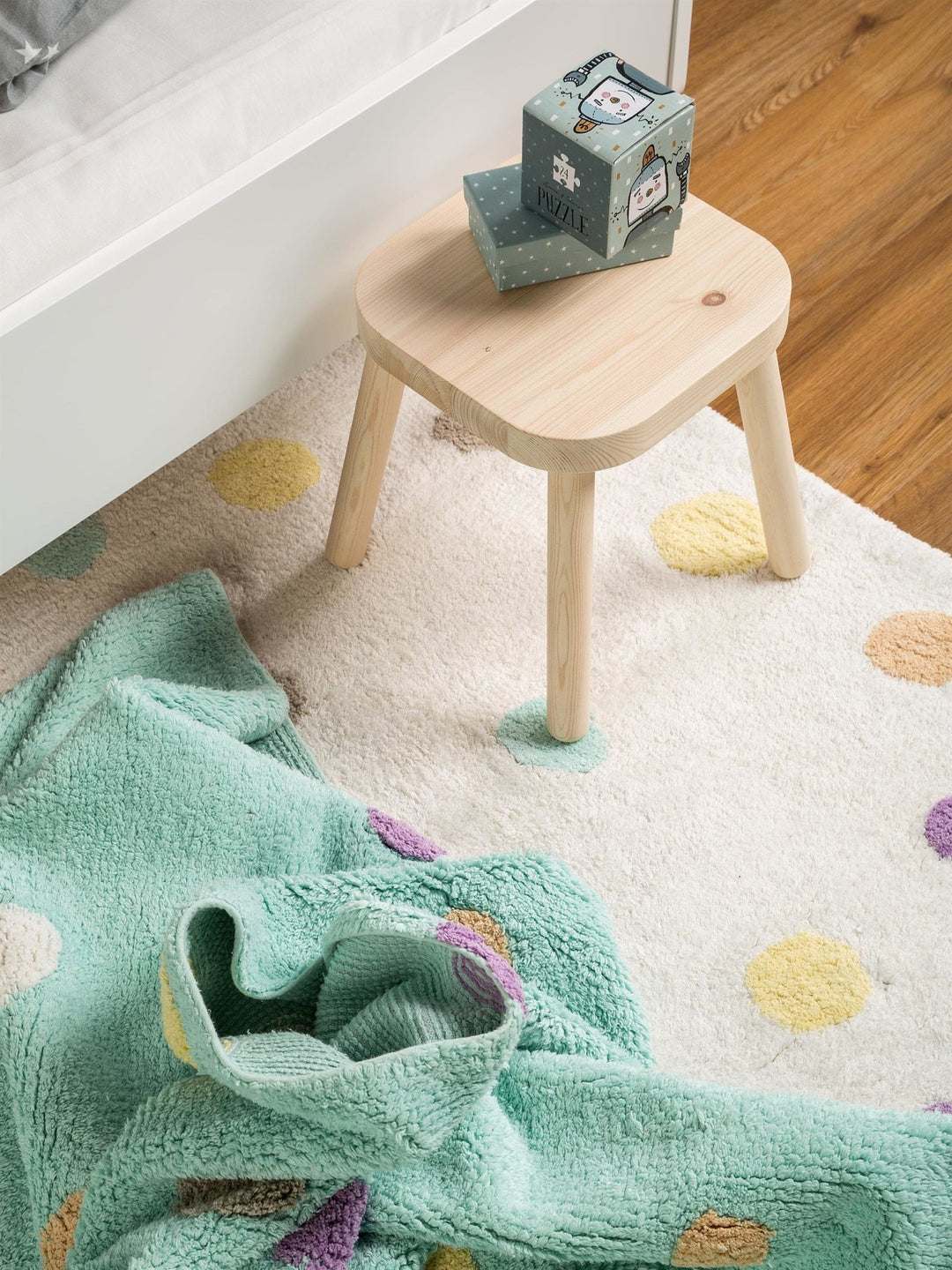 Waschbarer Kinderteppich Bambini Beige - Lytte - RugDreams®