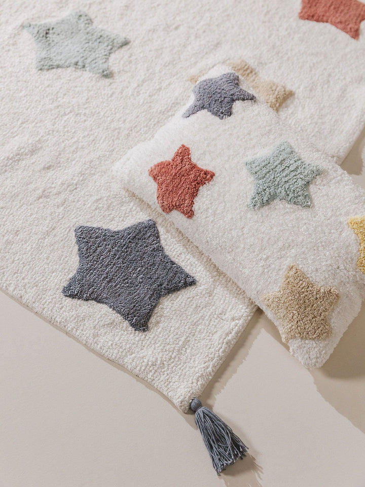 Waschbarer Kinderteppich Stars Multicolor - Lytte - RugDreams®