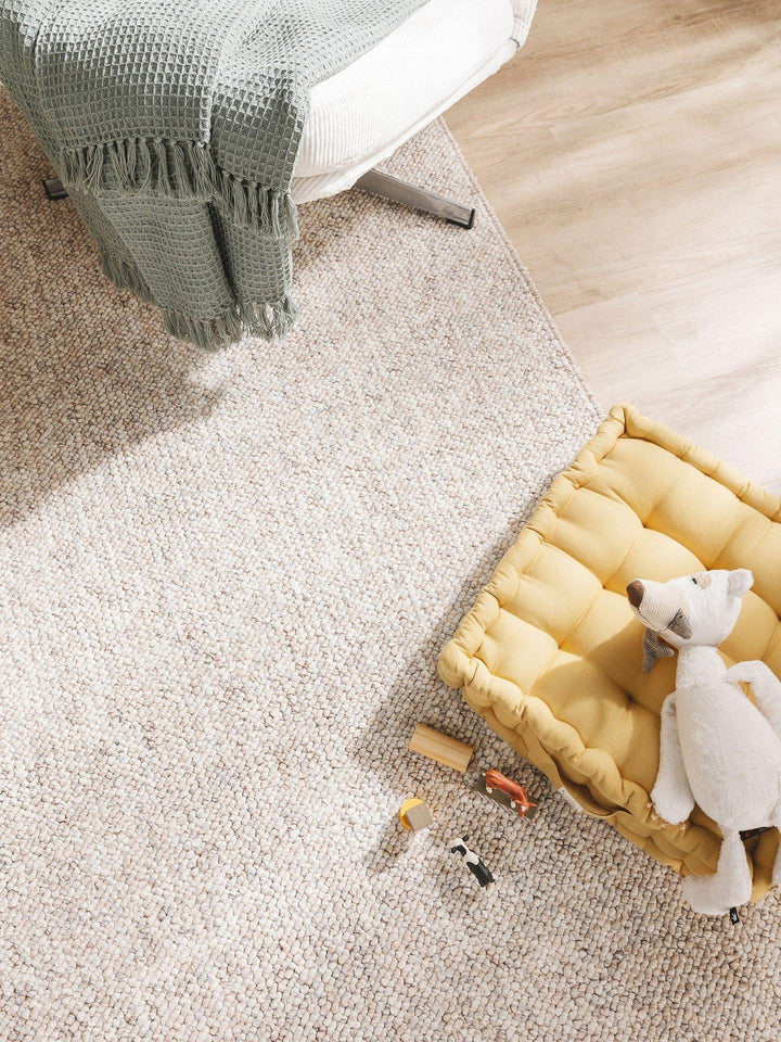 Waschbarer Teppich Enzo Beige/Multicolor - benuta Nest - RugDreams®